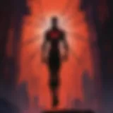 Abstract Silhouette Representation of Spider-Verse Abstract Spider-Verse Silhouette Art