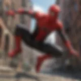 Dynamic scene from Spider-Man: Far From Home showcasing action