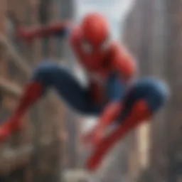 Spider-Man in action