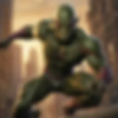 Iconic Green Goblin Representation Iconic portrayal of Green Goblin in comics