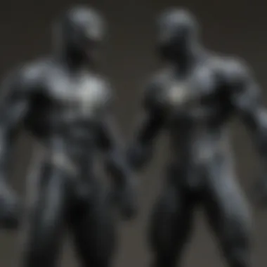 The Symbiotic Connection: Venom and Spider-Man A visual representation of the symbiotic relationship between Venom and Spider-Man.