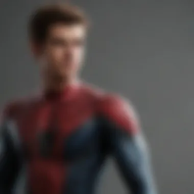 Close-up of Andrew Garfield's emotional expression as Spider-Man