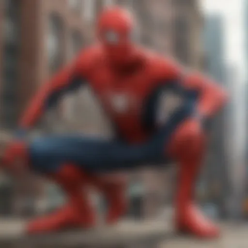 Andrew Garfield as Spider-Man in a dynamic pose