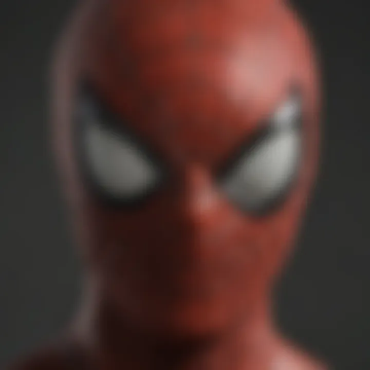 Close-up of Andrew Garfield's Spider-Man mask