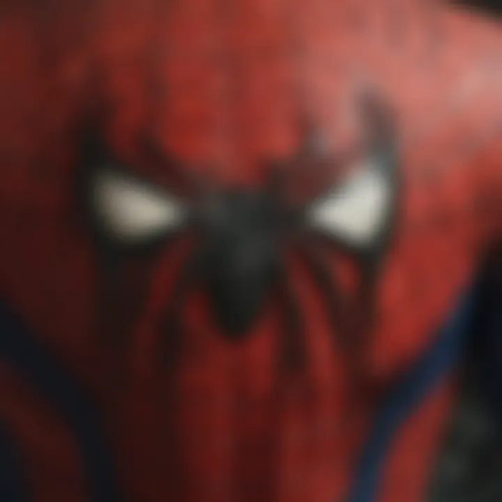 Close-up of an authentic Spider-Man signature on a poster