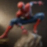 Spider-Man collectibles display