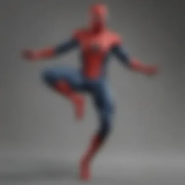 Classic Spider-Man costume showcasing iconic red and blue pattern