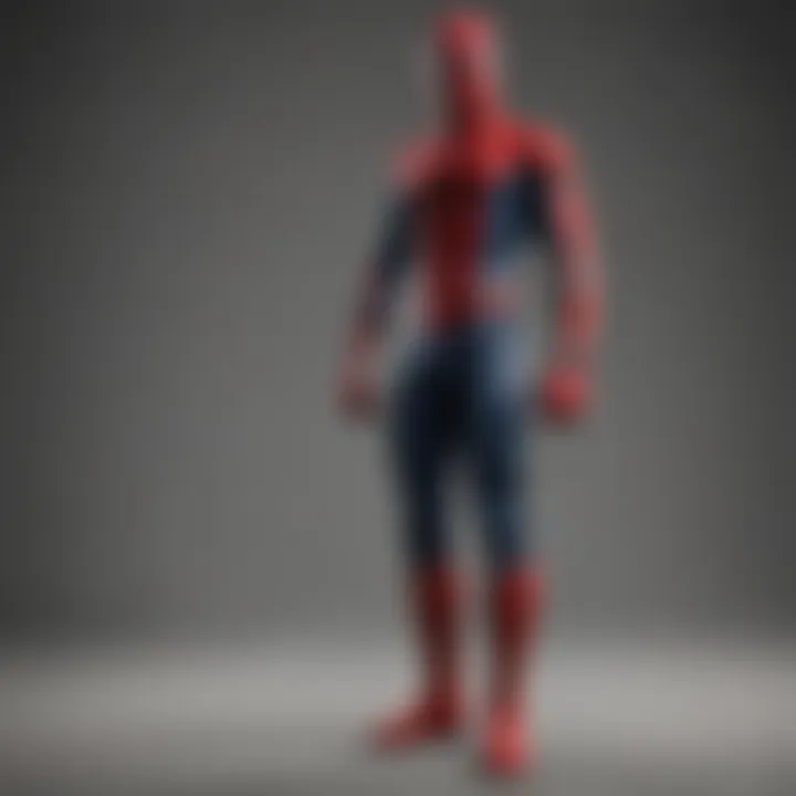 Custom Spider-Man costume featuring unique colors and personalized details