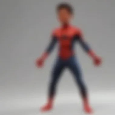 Joyful Child in Pajamas A joyful child wearing black Spider-Man pajamas, showcasing comfort and style.