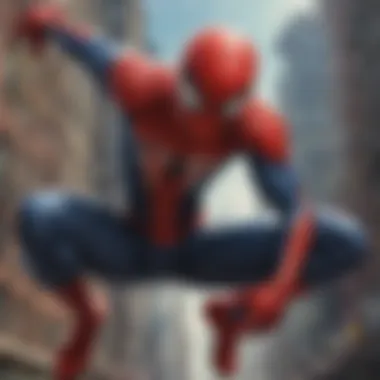 Captivating Spiderman Anime Poster