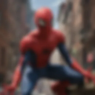 Nostalgic Moments from Spider-Man Animation An iconic scene from the classic Spider-Man animated series