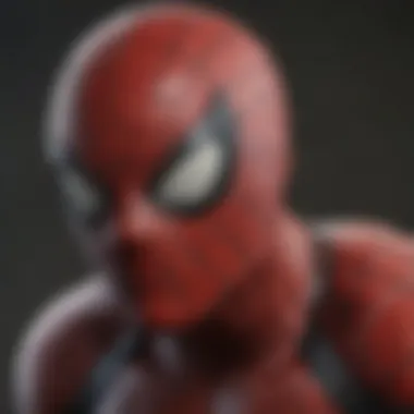 Spider-Man mask close-up