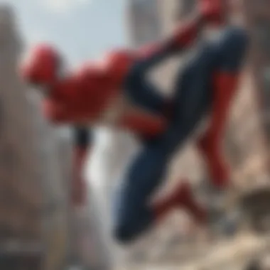 A dynamic action shot showcasing the film's special effects and choreography.