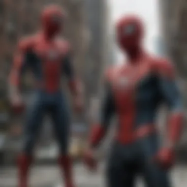 An emotional scene highlighting the conflict between Spider-Man and the antagonist.