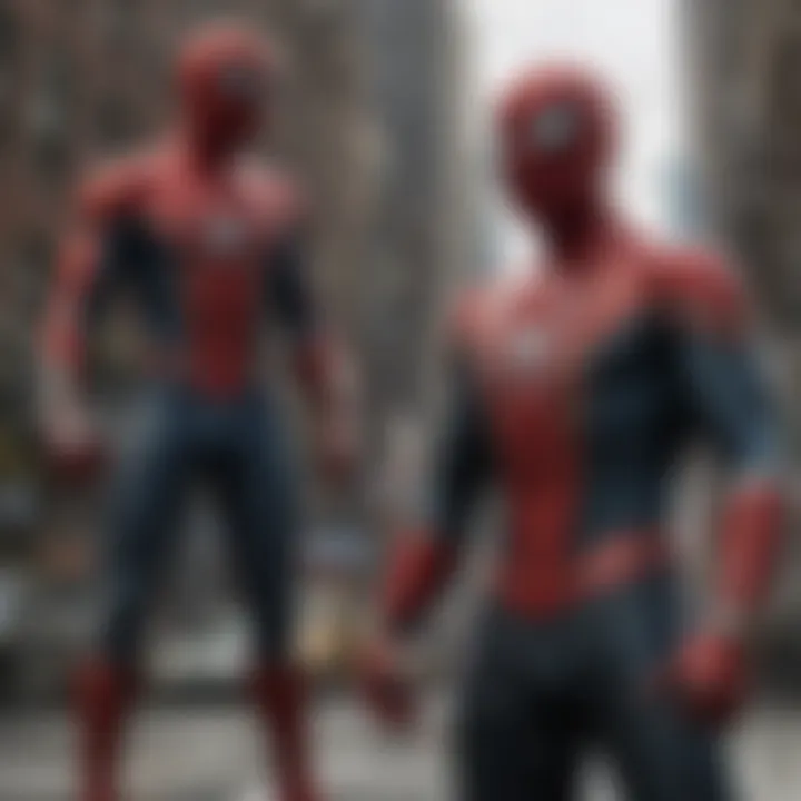 An emotional scene highlighting the conflict between Spider-Man and the antagonist.