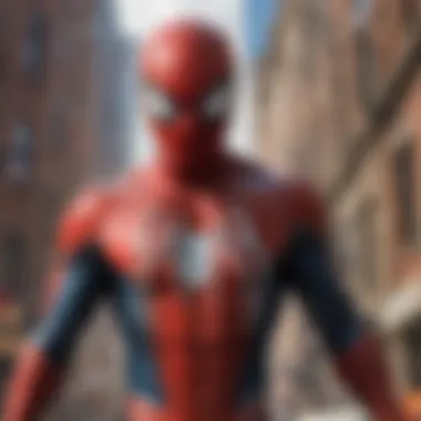 Key Story Arcs in Spider-Man History A detailed illustration showcasing key story arcs in Spider-Man's history