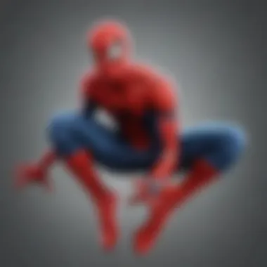 Trendy Spider-Man Apparel Collection Stylish Spider-Man themed apparel including t-shirts and hoodies.