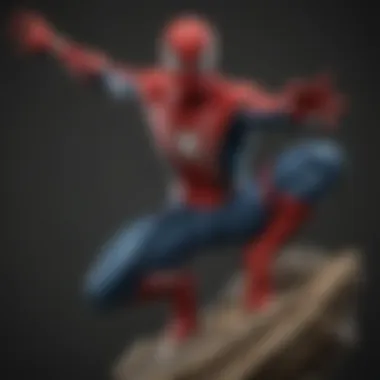 Unique Spider-Man Collectibles An assortment of Spider-Man collectibles including comics and memorabilia.