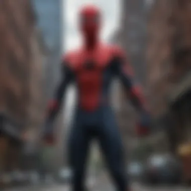 Dramatic Moments in Tom Holland's Spider-Man A dramatic moment from a Tom Holland Spider-Man film