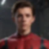 Tom Holland in a contemplative stance