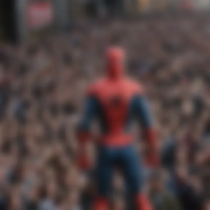 Crowds Gathered at Spider-Man Premiere