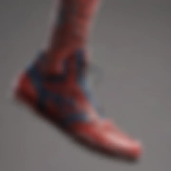 Custom Spider-Man Shoes with Web Slinging Detail