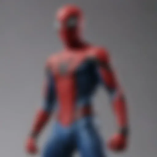 Detailed craftsmanship of SH Figuarts Spider-Man PS4 action figure