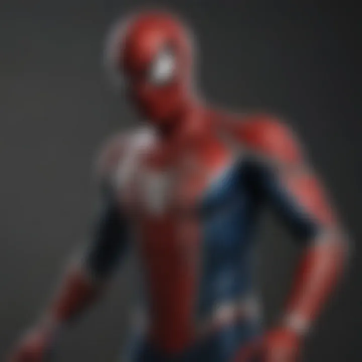 Spiderman costume replica detailed design