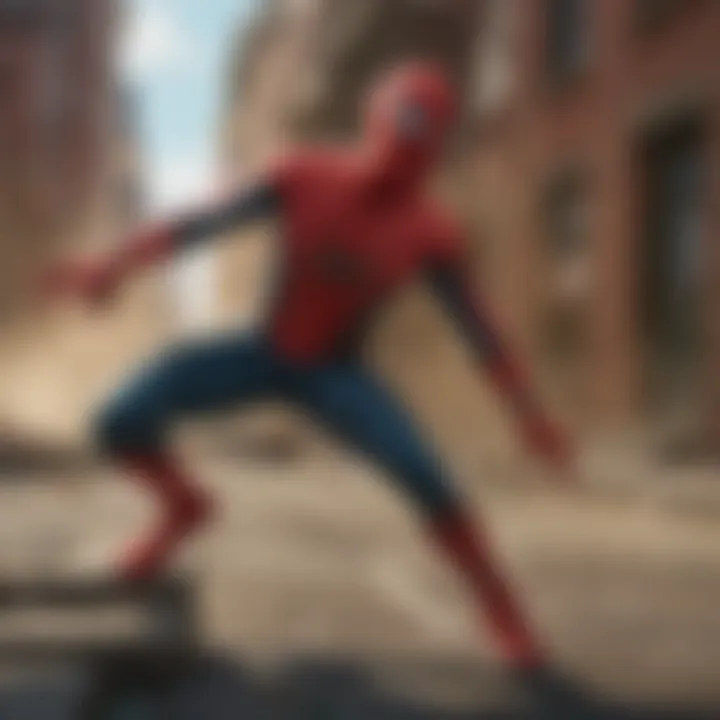 A visual representation of Disney+ interface featuring Spider-Man: Homecoming