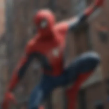 Dynamic Action Sequence in Spider-Man Movie