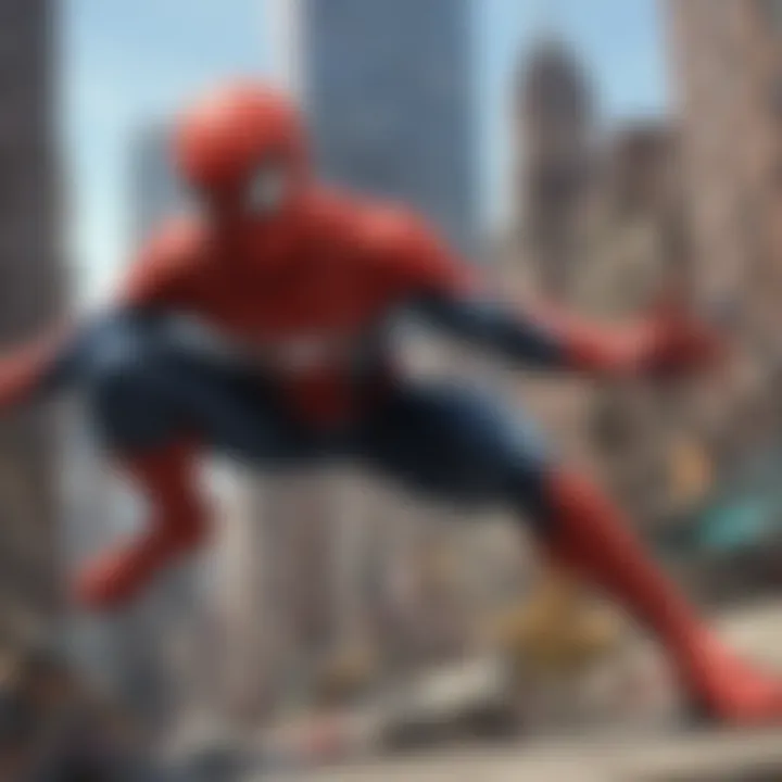 Dynamic combat in Spiderman 2: The Game