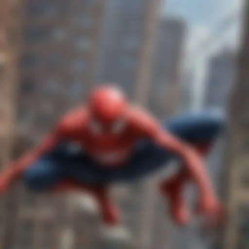 Dynamic Spider-Man in action