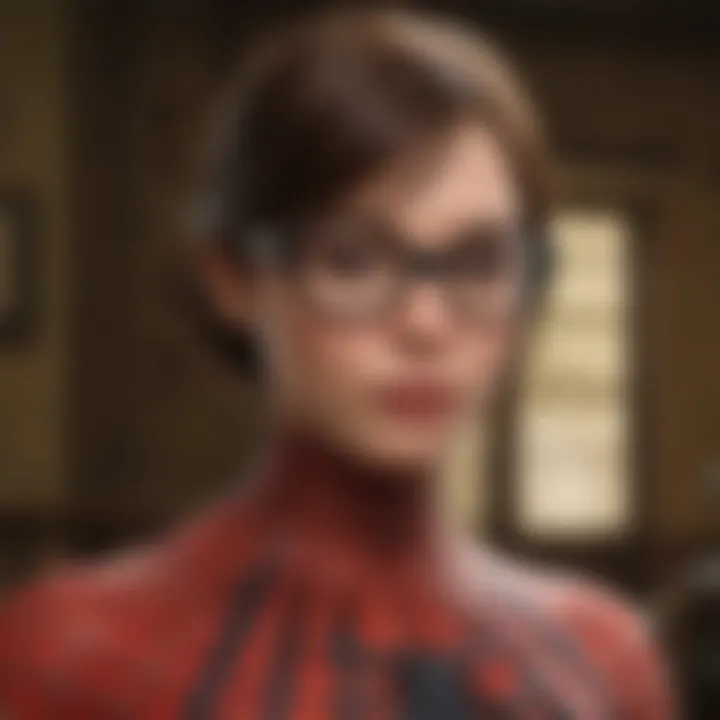 Edith and Stark glasses intertwined in a web of destiny