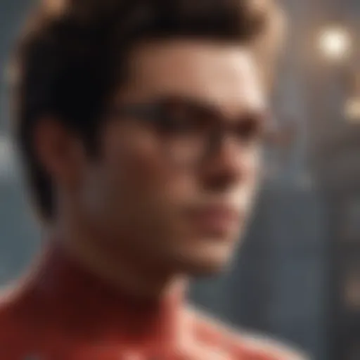 Elegantly designed blue light glasses for Spider-Man fans