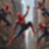 Dynamic Spider-Man action sequence