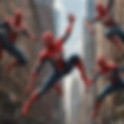 Dynamic Spider-Man action sequence