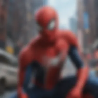 Thematic Depth in Spider-Man Anime Illustration of thematic elements in Spider-Man's anime narratives