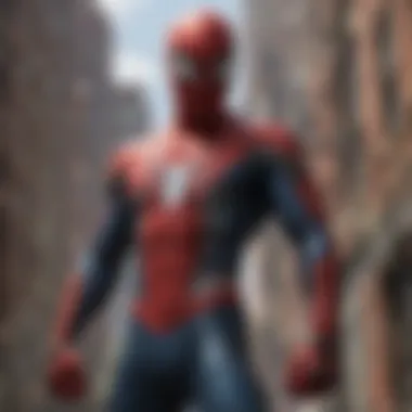 Themes of Heroism and Responsibility in Spider-Man Illustration depicting significant themes of heroism and responsibility