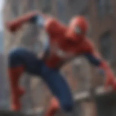 Spider-Man battling a formidable villain