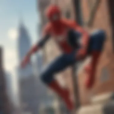 Spider-Man overlooking the city skyline