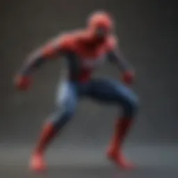A vibrant display of various Spider-Man toys showcasing their unique designs