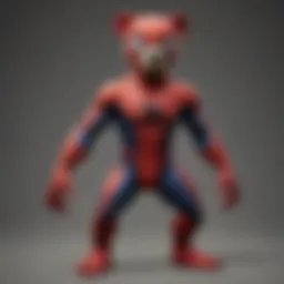 Spider-Man Bear showcasing unique costume design