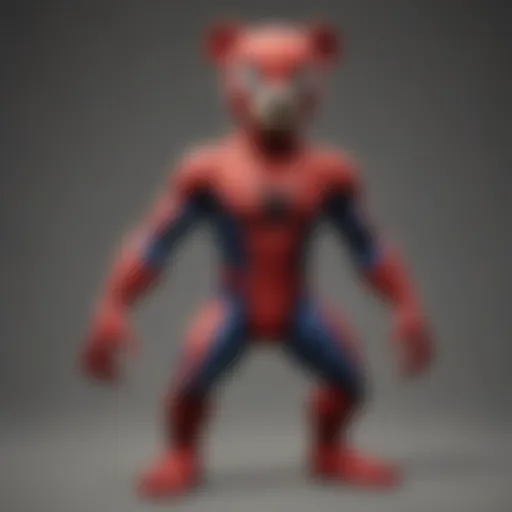 Spider-Man Bear showcasing unique costume design