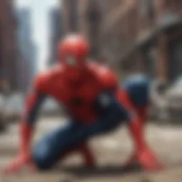 Iconic cover of the first Spider-Man comic