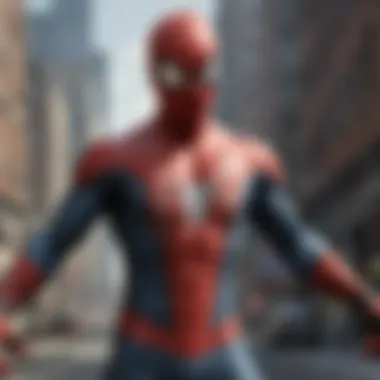 Screenshot of an engaging Spider-Man game interface