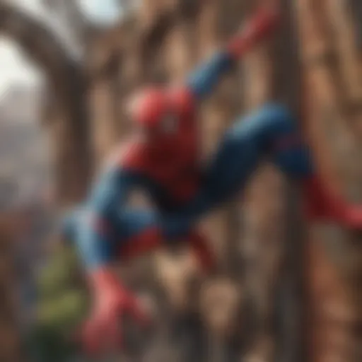 Immersive Spiderman Ride Scene
