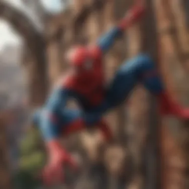 Immersive Spiderman Ride Scene Immersive Spiderman Ride Scene