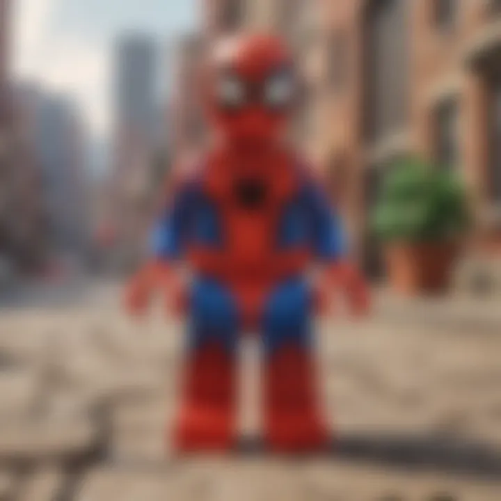 The main characters from the Lego Spidey series gathered together.