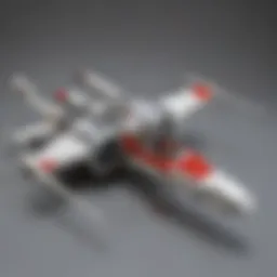 Detailed view of LEGO Star Wars X-Wing Fighter set