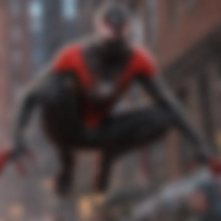 Illustration of community feedback and reactions to Miles Morales in the gaming world.